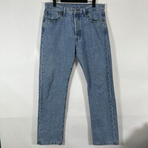 Levis 501 Button Fly Jeans Men Size 33x32 (32x32 Actual) Light Wash Original Fit